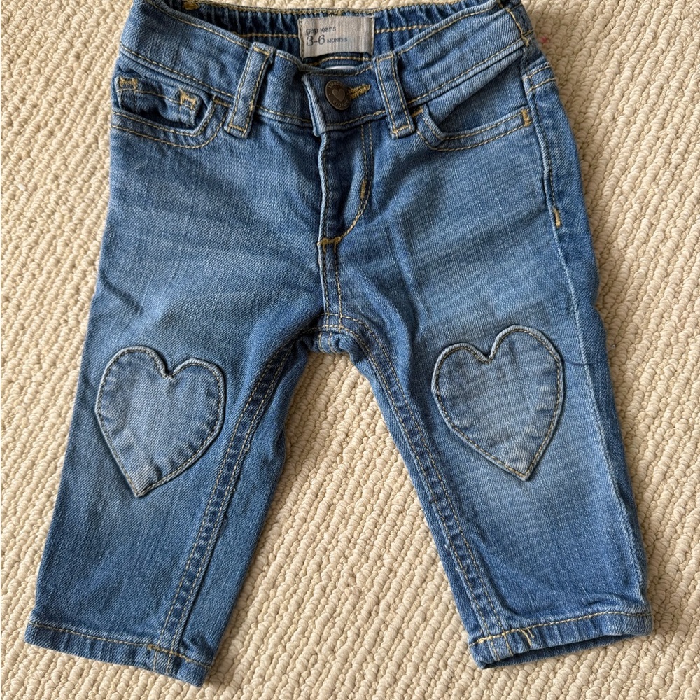 GAP Blue Kids Jeans with Heart Accents